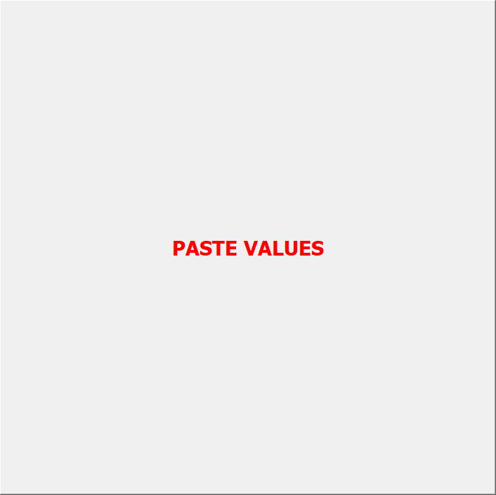 PASTE VALUES